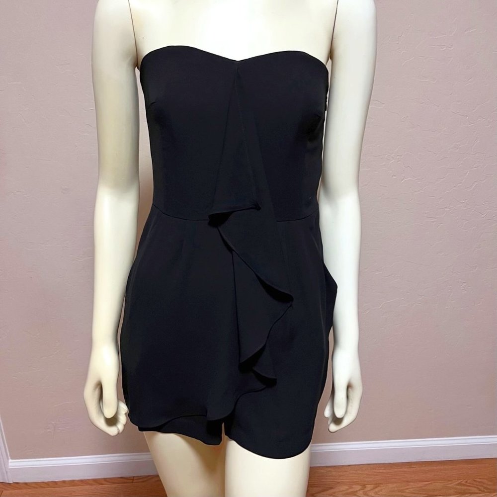 Express - Strapless Ruffle Front Romper - Size: 4… - image 1